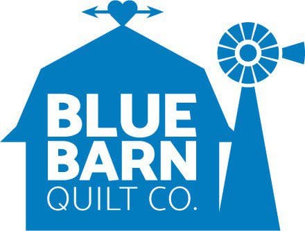 blue barn quilt co logo