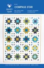 compass star quilt pattern, emily dennis, quilty love, beginner friendly, fat quarter friendly