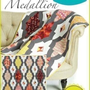 Metro Medallion quilt pattern, QCR, quick curve ruler, sew kind of wonderful, curved piecing