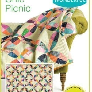 chic picnic quilt pattern, QCR, quick curve ruler, sew kind of wonderful, curved piecing