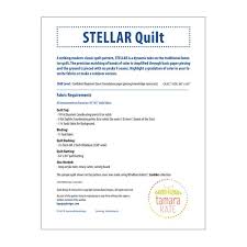 Stellar quilt pattern fabric requirements