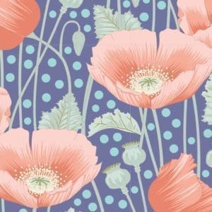 tilda, gardenlife, poppies blue, 100319
